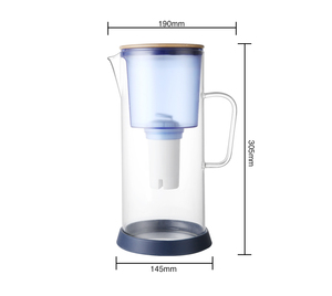 3.5升玻璃滤水器玻璃瓶便携式户外汽车用塑料滤水器去除氯金属沉积物离子发生器 - Product Image 6
