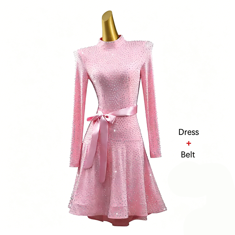 Robe rose + ceinture