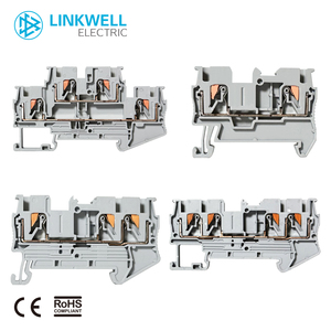 PT <strong>Push</strong> in <strong>Terminal</strong> Wire Connector Combined <strong>Push</strong> in <strong>Spring</strong> Quick Wiring Din Rail <strong>Terminal</strong> <strong>Block</strong> - Product Image 6