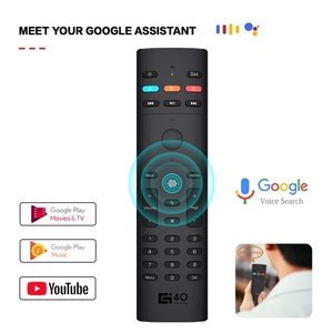 G40S 2,4G voz Air mouse Botones Numéricos giroscopio de 6 ejes control remoto TV Box usando batería AAA IR aprendizaje remoto - Product Image 2