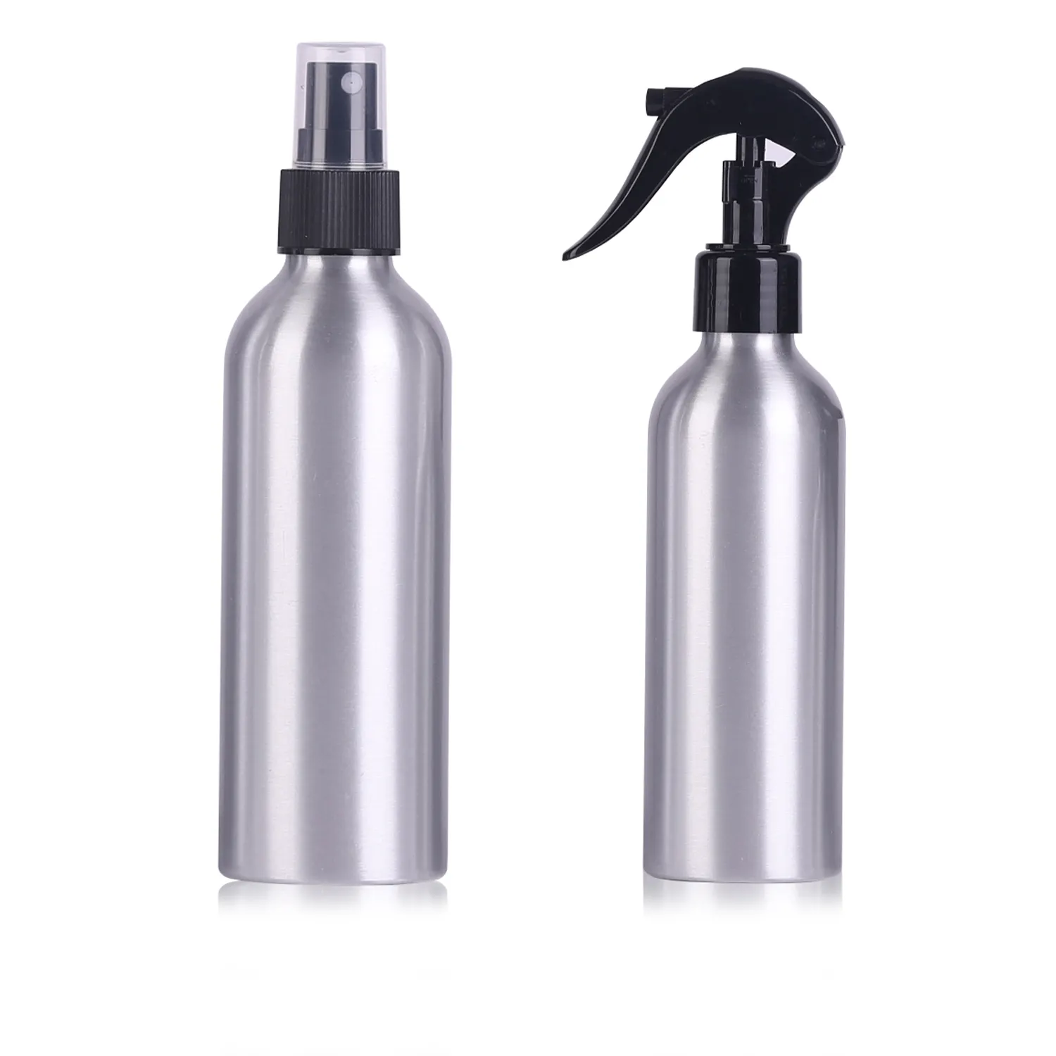 Custom 30ml 50ml 100ml 200ml 300ml 500ml prata spray garrafas vazio alumínio cosmético perfume spray garrafa