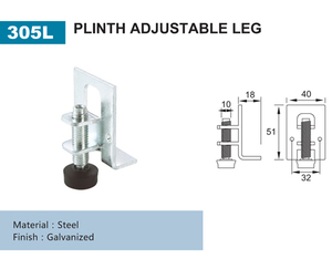 305L Plinth 高度可调折叠调平桌腿 - Product Image 2