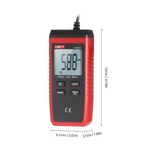 Mini medidores de luz digitales UT383s Lux, equipo de prueba ambiental, iluminómetro de luxómetro de mano, 1 unidad - Product Image 1