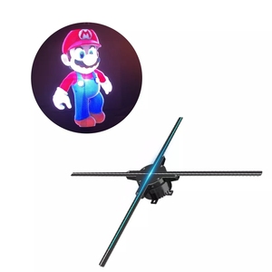 LED WiFi fan holografik reklam makinesi ultra yüksek yoğunluklu dönen görüntü hologram 3d led fan - Product Image 1