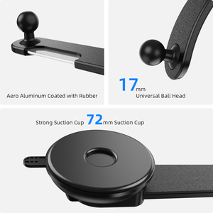 Adjustable Car Phone Mount 360&deg; Rotation for Car Dashboard/Windscreen - One Button Release Car Phone <strong>Cradle</strong> - Product Image 5