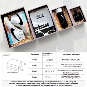 Caja de regalo de gama alta de estilo Ins, caja de recuerdo de fiesta de cumpleaños vacía con sentido de ceremonia, manejo de estampado para uso de velas - Product Image 3