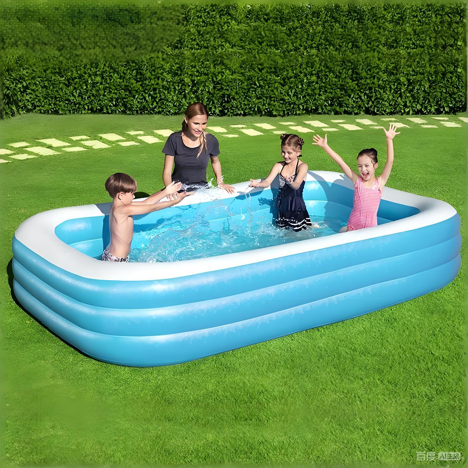 Piscina inflable larga para niños