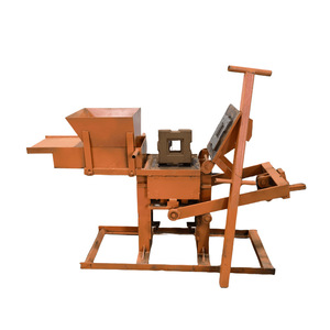 Máquina de fabricación de bloques entrelazados para construcción de viviendas y producción de ladrillos de tierra, arcilla y suelo, manual de pequeñas empresas, a la venta - Product Image 1