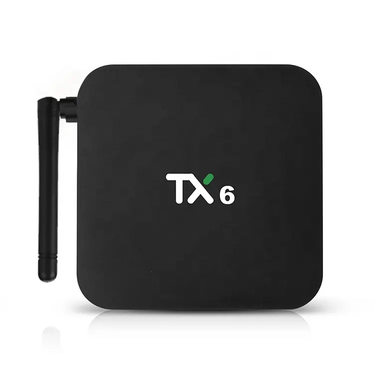 Décodeur Wifi 2.4G + 5.8G de bonne qualité TX6 Allwinner H616 Chipset 6K Dual Band Wifi Smart Android Tv Box Tanix Box