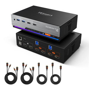 TESmart KVM HDMIスイッチ2x2デュアルモニターHDCP 2.3 2ディスプレイモード8k60 USB 30 4ポートAVビデオマトリックスKVMスイッチャー - Product Image 1