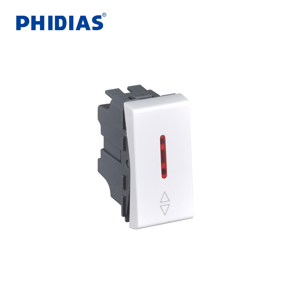 1/2 interrupteur 2 voies avec LED