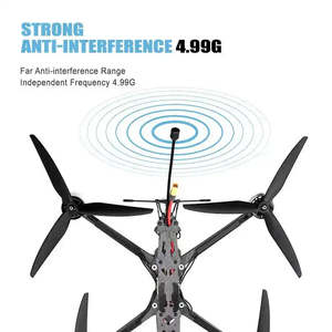 Gece görüş kamera ile DroView FPV yarış Drones 7 inç ağır yük uzun süre uçuş ve 10km görüntü iletim büyük stok - Product Image 5