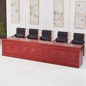 Classic Wooden <span class=keywords><strong>Design</strong></span> Conference Room Furniture Conference <span class=keywords><strong>Table</strong></span> Strips para duas pessoas para departamentos governamentais nacionais