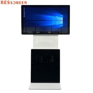 Schermo pubblicitario 43 49 55 pollici display lcd signage chiosco ruotare digitale orizzontale 360 pavimento basamento rotante totem - Product Image 6