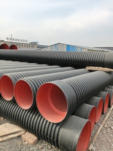 HDPE双壁波纹管PC头模制插座PVC/PE灌溉气体ASTM地下DWC管对接熔接 - Product Image 6