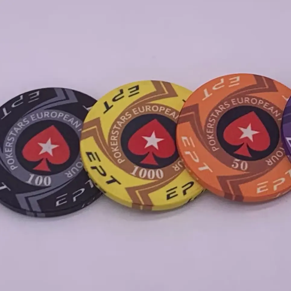 New product Ceramic Poker Chips Casino Quality Custom Blank Ceramic Chips