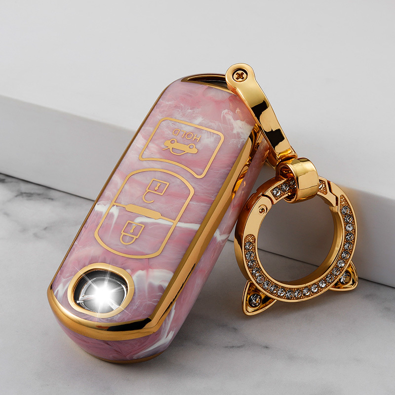 3 Button Pink+Key Ring