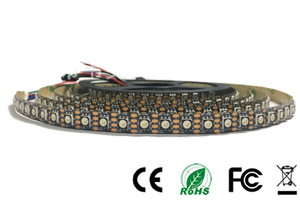 DC5V Schwarze Leiterplatte WS2813 Digitaler LED-Streifen 100leds/m 10mm Breite IP20 Benutzer definierte adressierbare digitale Pixel-LED-Streifen leuchten - Product Image 5