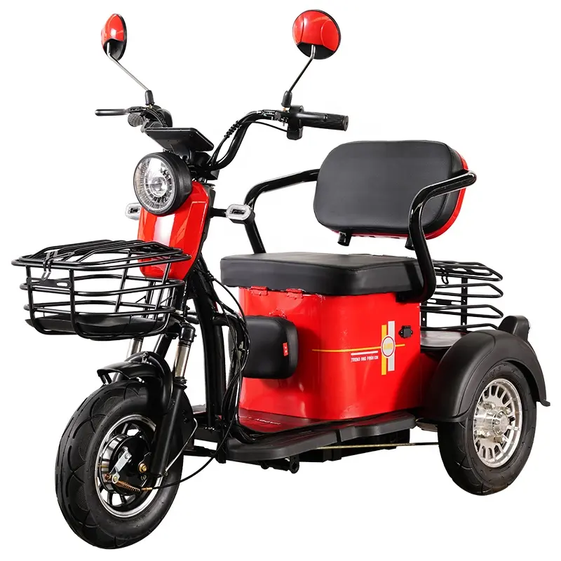 Triciclo eléctrico de nuevo estilo, motocicleta de tres ruedas