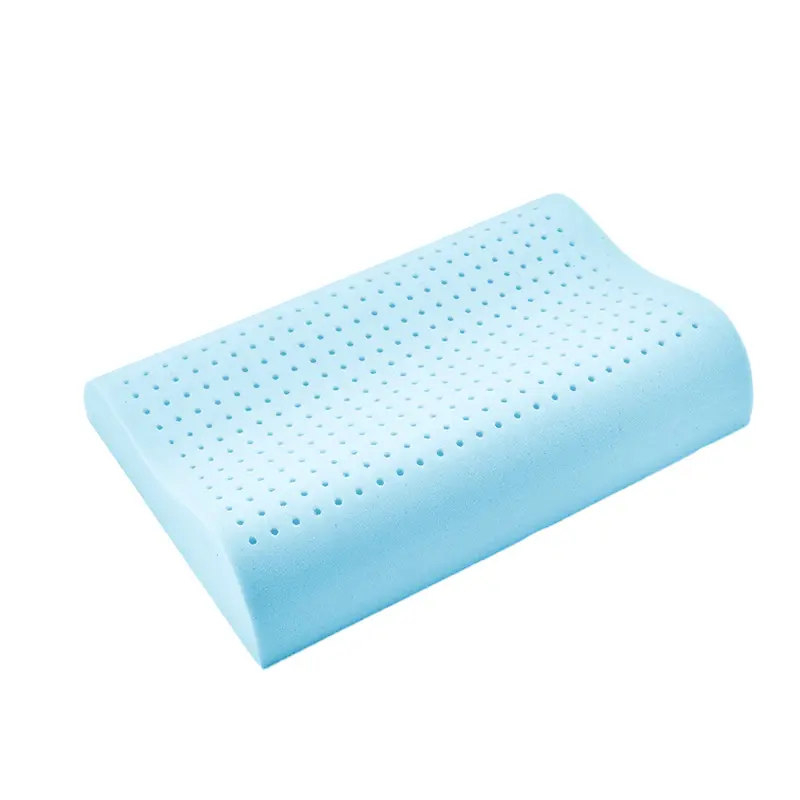 Factory price gel infused air ventilated memory foam pillow bread shape memory foam pillow