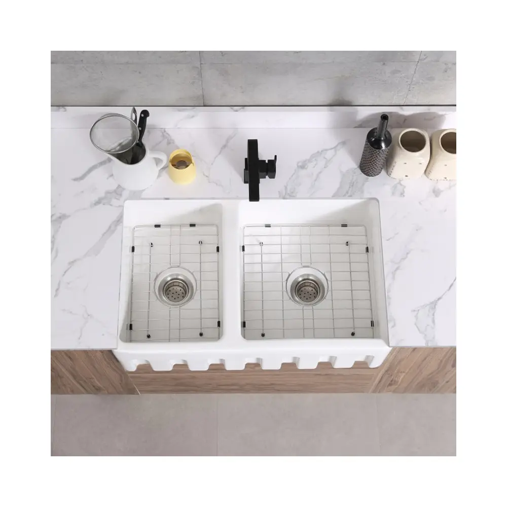 Direct Selling American Kitchen Sink with Ceramic Kitchen Double Bowl Sink