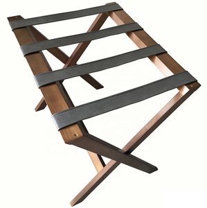 Porte-bagages pliant moderne En Bois porte-bagages En Bois bền khách sạn moderne fournitures chambre một coucher Bois khối núi - Product Image 6