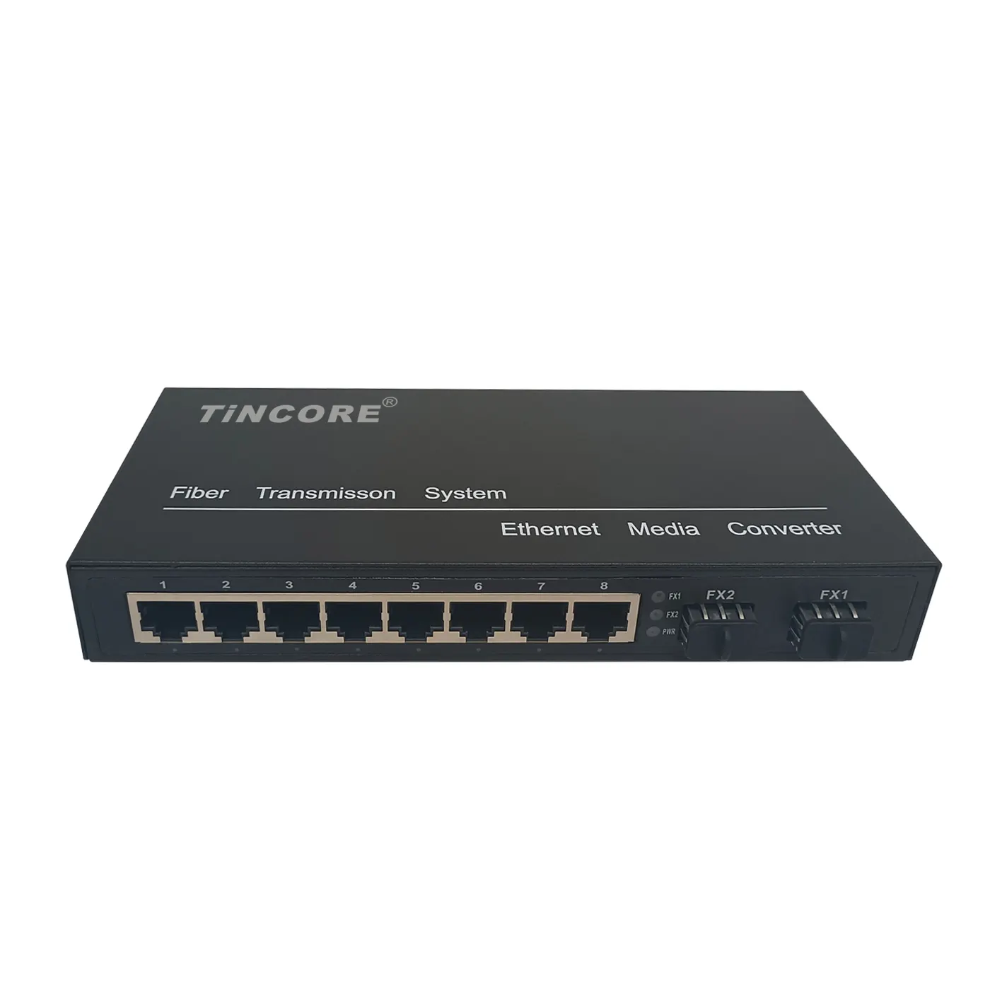 TiNCAM 8 rj45 + 2SFP fibra fibra fibra Media Converter Gigabit fibra ottica Media Converter 1000Mbps interruttori di rete 48V