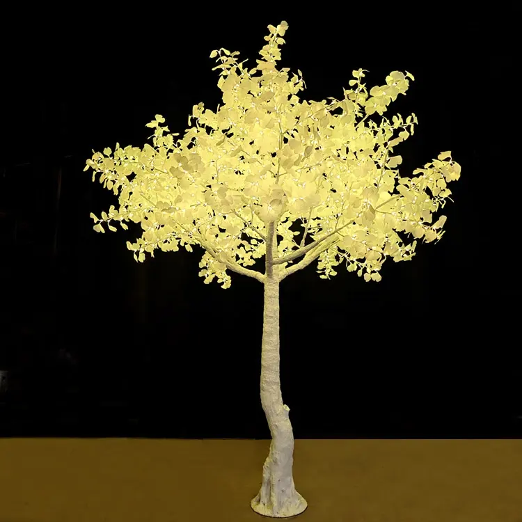 Venta al por mayor al aire libre jardín paisaje decoración 13 pies blanco RGB ornamento lámpara grande luminosa artificial LED árbol de Navidad Luz