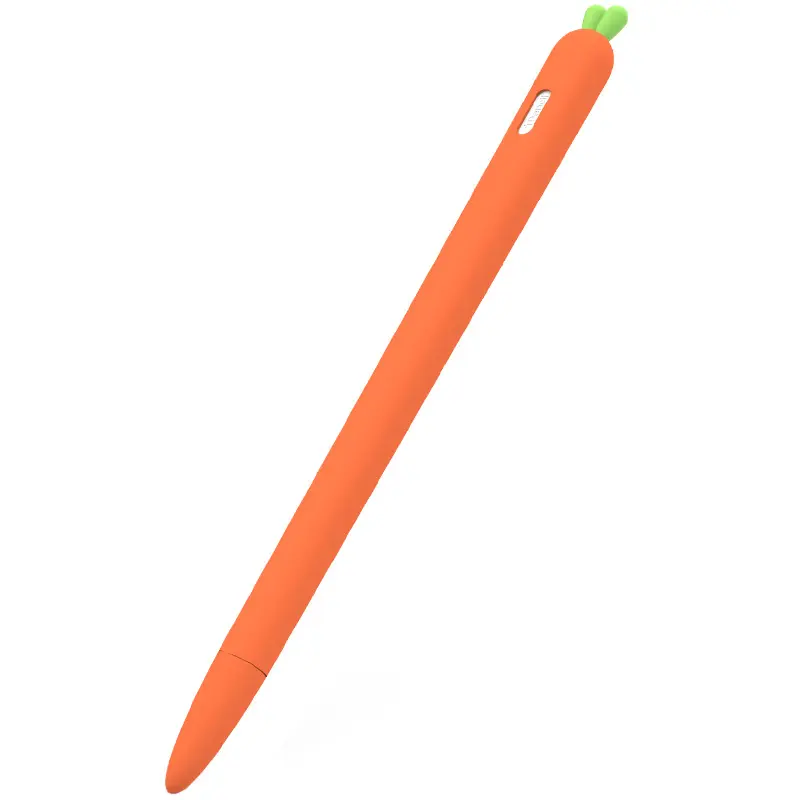 कार्टून एप्पल के लिए गाजर पेंसिल केस पेंसिल 1 विरोधी खो सिलिकॉन निब कवर सुरक्षा कवर के लिए एप्पल पेंसिल 2nd पीढ़ी मामले