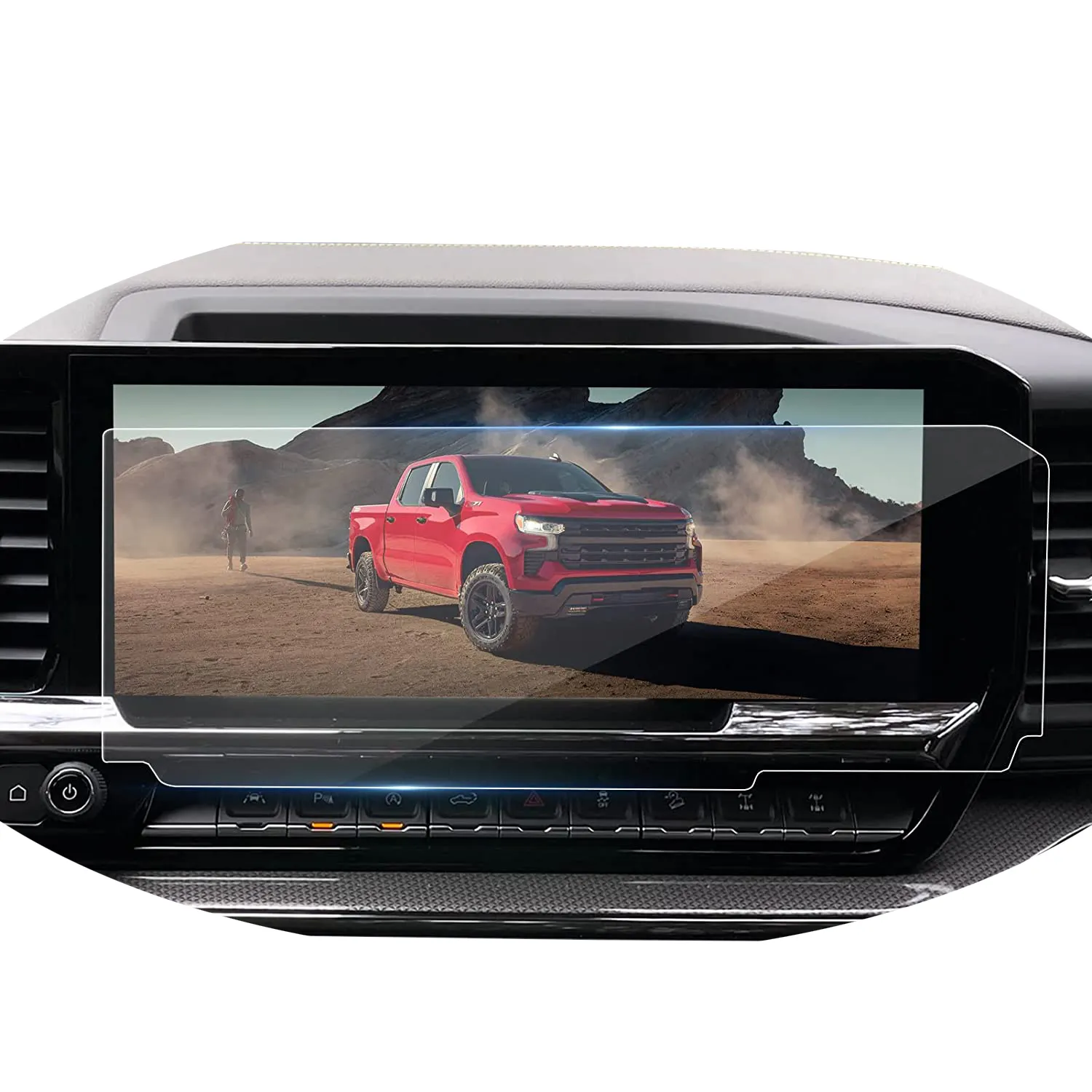 Автомобильный протектор экрана для Chevy Silverado GMC Sierra 1500 аксессуары закаленное стекло центр управления сенсорным экраном фольги