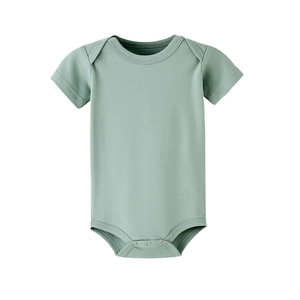 Custom Carter Baby Onies Korte Mouw Baby Bodysuits Wit Biologisch Katoen Baby Bodysuit - Product Image 5