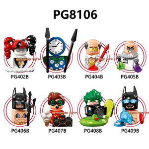 Pg8106 siêu anh hùng Đồng hồ vua nhân vật phản diện Bruce Wayne Robin Dr. Hugo trẻ em câu đố nhựa mini khối xây dựng hình đồ chơi gạch - Product Image 6