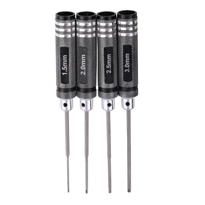 Mayatech 1.5/ 2.0/ 2.5/ 3.0mm <strong>White</strong> Steel Hex Screwdriver Tool Kit for <strong>RC</strong> Helicopter Airplane Car Drone Aircraft Model Rep