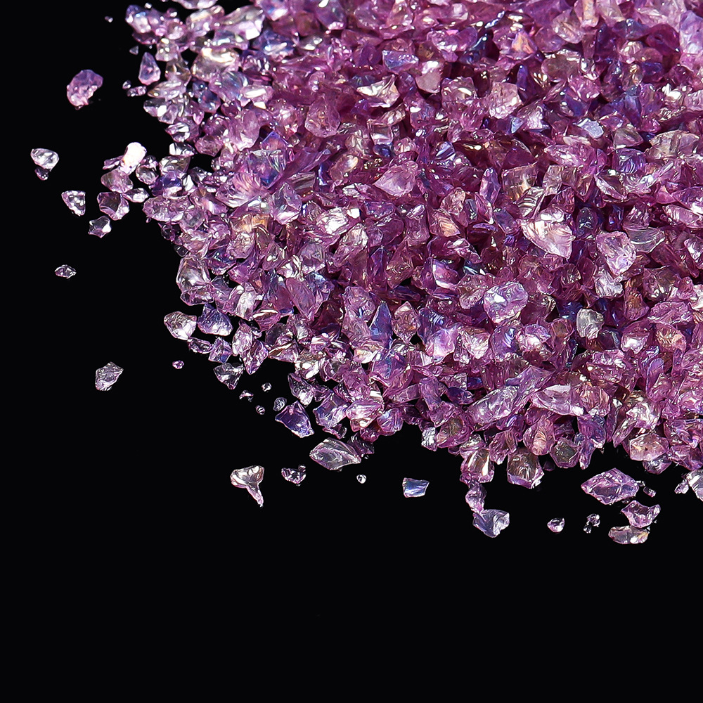 Gravier de verre - violet profond