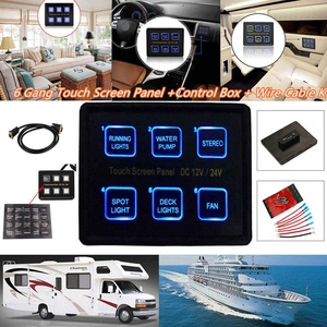 12/24V phổ bảng chuyển đổi, 6 gang màn hình cảm ứng bảng điều khiển, LED bảng chuyển đổi cho Xe thuyền - Product Image 3