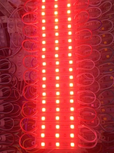 12V modülü led 5054 7211 kırmızı ışık 0.75w 3 led su geçirmez ip65 5054 led modülleri - Product Image 4