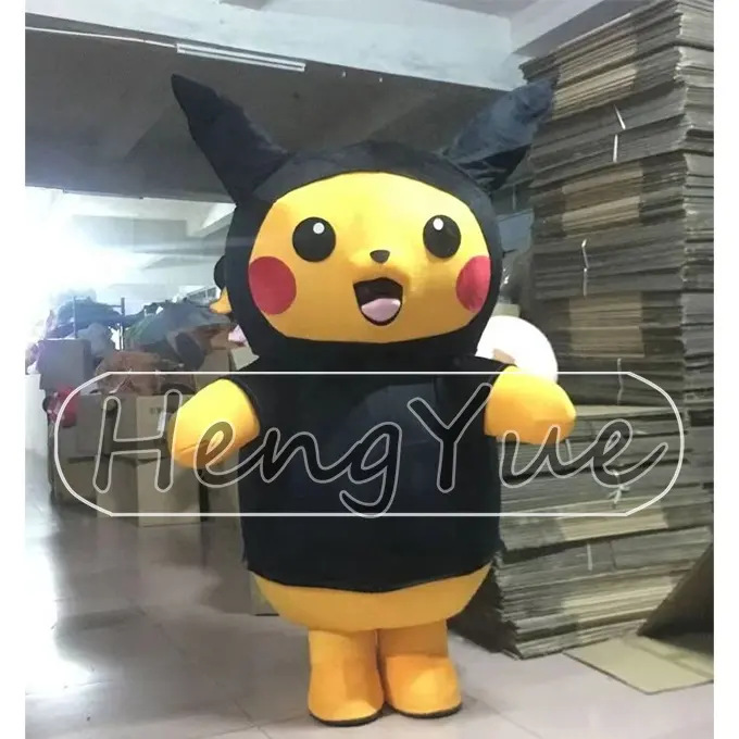 Vendita calda Pikachu costume mascotte, cartone animato mascotte abbigliamento pubblicità festa attiva