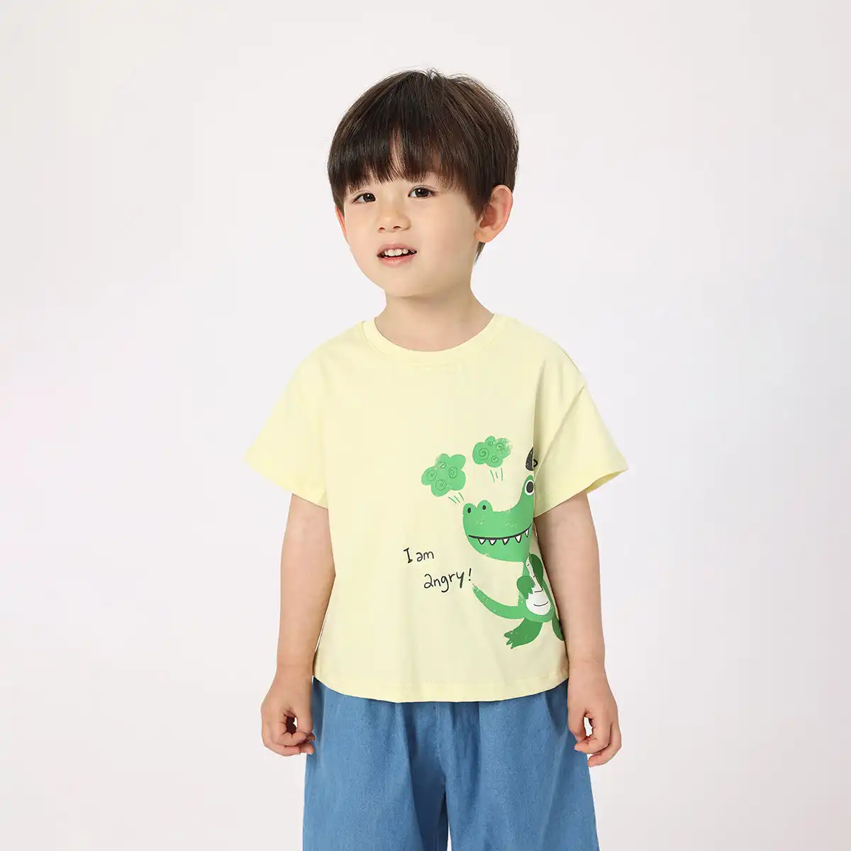 MARC & JANIE Meninos Verão Algodão Curto-Mangas Pintados à Mão Animal Print T-shirts Crianças Tops Do Bebê T-Shirt Para Meninos 231030