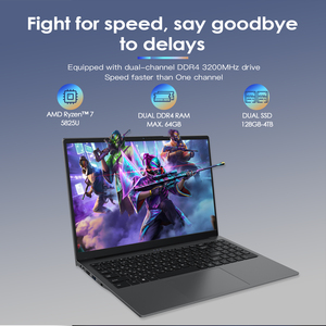 Qnshi R7 5825u portátil directo de fábrica 128 256 512GB 1TB SSD 15,6 pulgadas N5095 DDR4 nuevos estudiantes de negocios portátiles Notebook