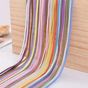 140cm Colorful Earphone Wire Protector Cover USB Data Cable Protection Sleeve Winder for iPhone Charging Wire Protector - Product Image 2