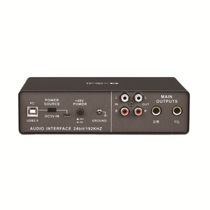 Professional audio <span class=keywords><strong>interface</strong></span> unterstützung zu arbeit mit 48V mikrofon für professionelle aufnahme studio