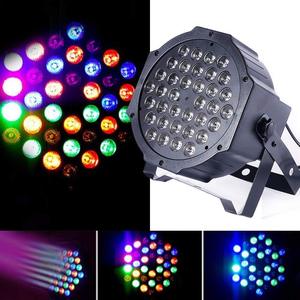 กว่างโจว36X1วัตต์การควบคุมระยะไกล RGB เสียงเปิดใช้งานดีเจมินิพาร์นำแสงเวที