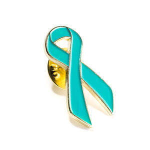 Op Maat Gemaakte Groene Metalen Kruislint Broche Reversspeld Badge Hard Email Geestelijke Gezondheid Pinnen - Product Image 5