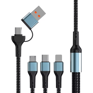 สายดาต้า2-in-1ขายดีโทรศัพท์มือถือ3-in-1ชาร์จเร็วการส่งข้อมูลเหมาะสำหรับโทรศัพท์ทุกประเภทสำหรับการเดินทาง - Product Image 1