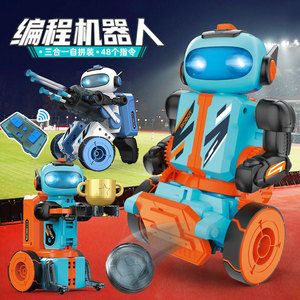Robot inteligente con control remoto de 2,4 GHz 3 en 1, balas de tiro, Robot de programación RC con luz Led - Product Image 5