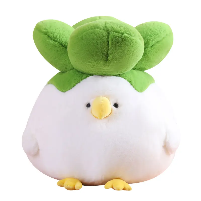 Allogogo Hot Selling Cartoon Vegetable Chicken Stuffed Plush Toy Cute Small Soft Chick Doll Plush Toys Gift For Kids