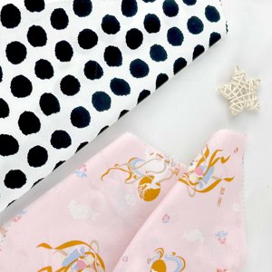 流行印花面料100% 棉，图案精美 - Product Image 1