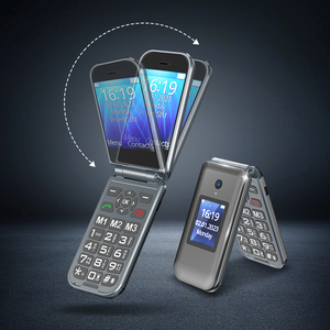 โทรศัพท์มือถือแบบฝาพับ4G/3G ของแท้ปลดล็อกจากโรงงานพร้อมซิมการ์ดสองซิมผู้สูงอายุโทรศัพท์พร้อมหน้าจอ - Product Image 1