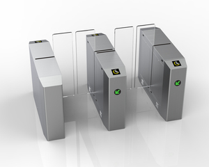 Hochwertiges Drehkreuz tor mit automatischer Zugangs kontrolle in voller Höhe und persönlicher Sicherheits ausrüstung - Product Image 4