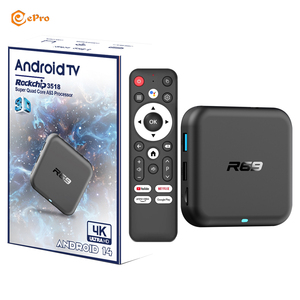 R69 RK3518 2 g16g ATV TV BOX Androidtv14 rotazione dello schermo IP-TV 4K WiFi6 B-T DDR3 Google Voice telecomando Smart AI Set-top Box - Product Image 1